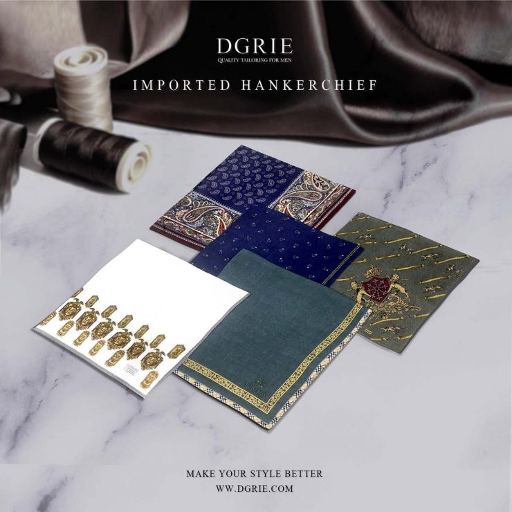 ผ้าเช็ดหน้า EXCLUSIVE Brand Handkerchief Vintage 15 ผ้าเช็ดหน้า EXCLUSIVE Brand Handkerchief Vintage