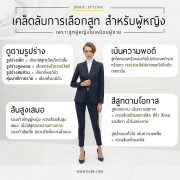 เคล็ดลับการเลือกสูท สำหรับผู้หญิง How to choose the best women’s suits?