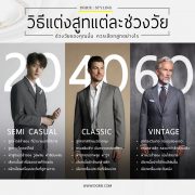 วิธีแต่งสูทแต่ละช่วงวัย How to dress a suit for every age group 3 วิธีแต่งสูทแต่ละช่วงวัย How to dress a suit for every age group