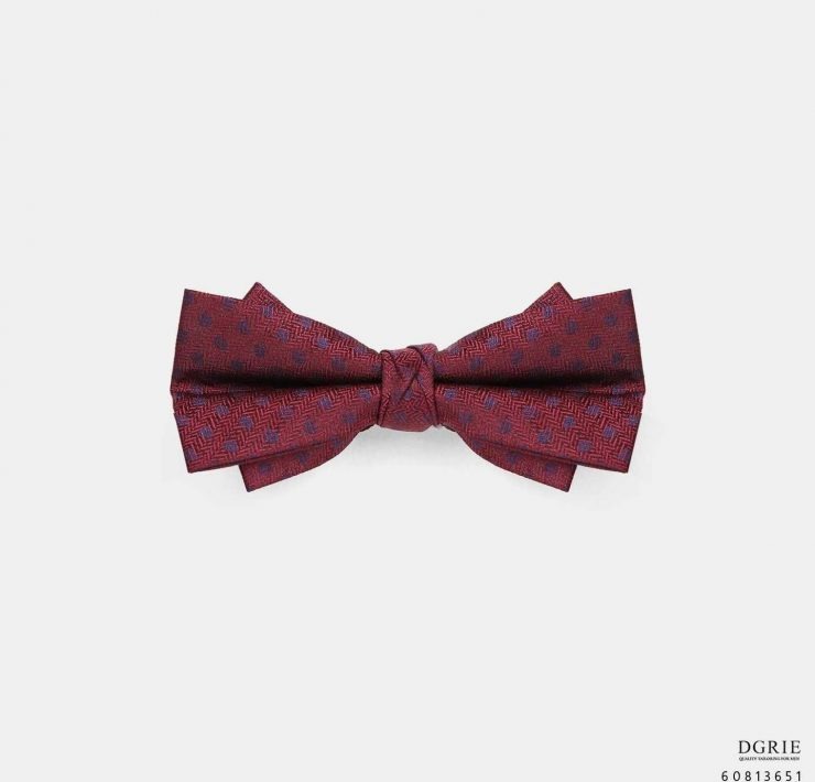 Imported Merlot Red Silk Bowtie - DGRIE 14 Imported Merlot Red Silk Bowtie - DGRIE