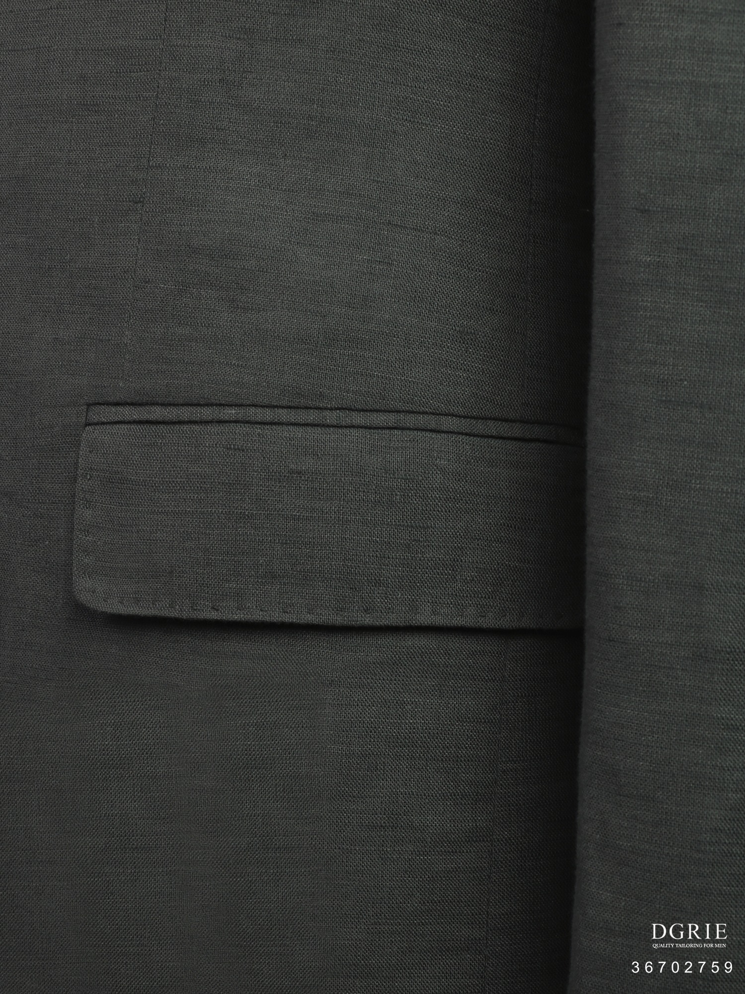 เสื้อสูท ลินินสีเขียวอมเทา Juniper Green Poland Linen Unlining Sport Jacket