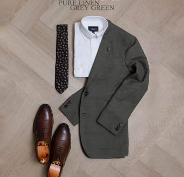 เสื้อสูท ลินินสีเขียวอมเทา Juniper Green Poland Linen Unlining Sport Jacket 15 เสื้อสูท ลินินสีเขียวอมเทา Juniper Green Poland Linen Unlining Sport Jacket