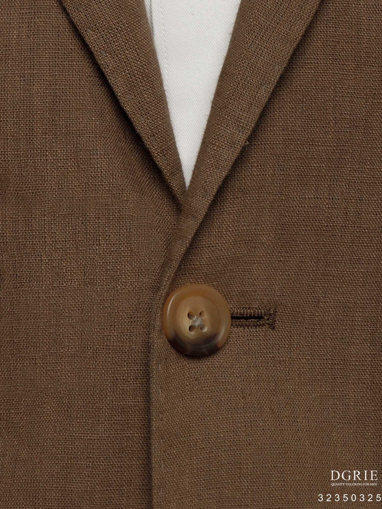 เสื้อสูทลินิน สีน้ำตาล Khaki Linen Jacket - DGRIE