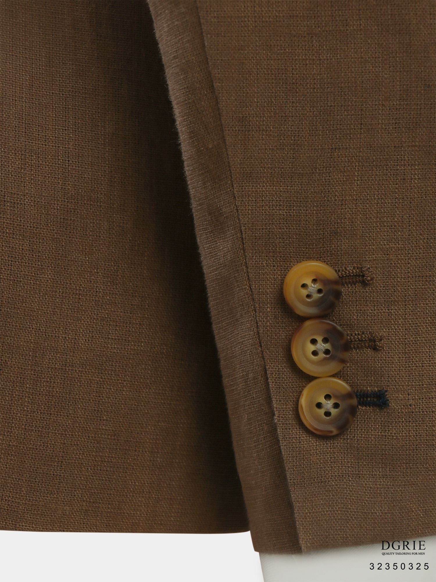 เสื้อสูทลินิน สีน้ำตาล Khaki Linen Jacket - DGRIE