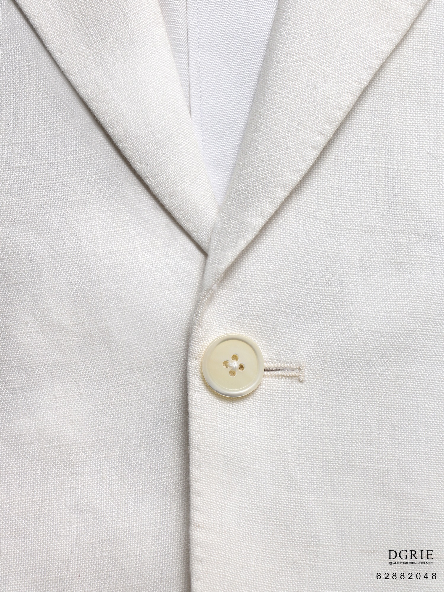 เสื้อสูทสีขาว Peak Lapel Ivory Linen Sport Jacket
