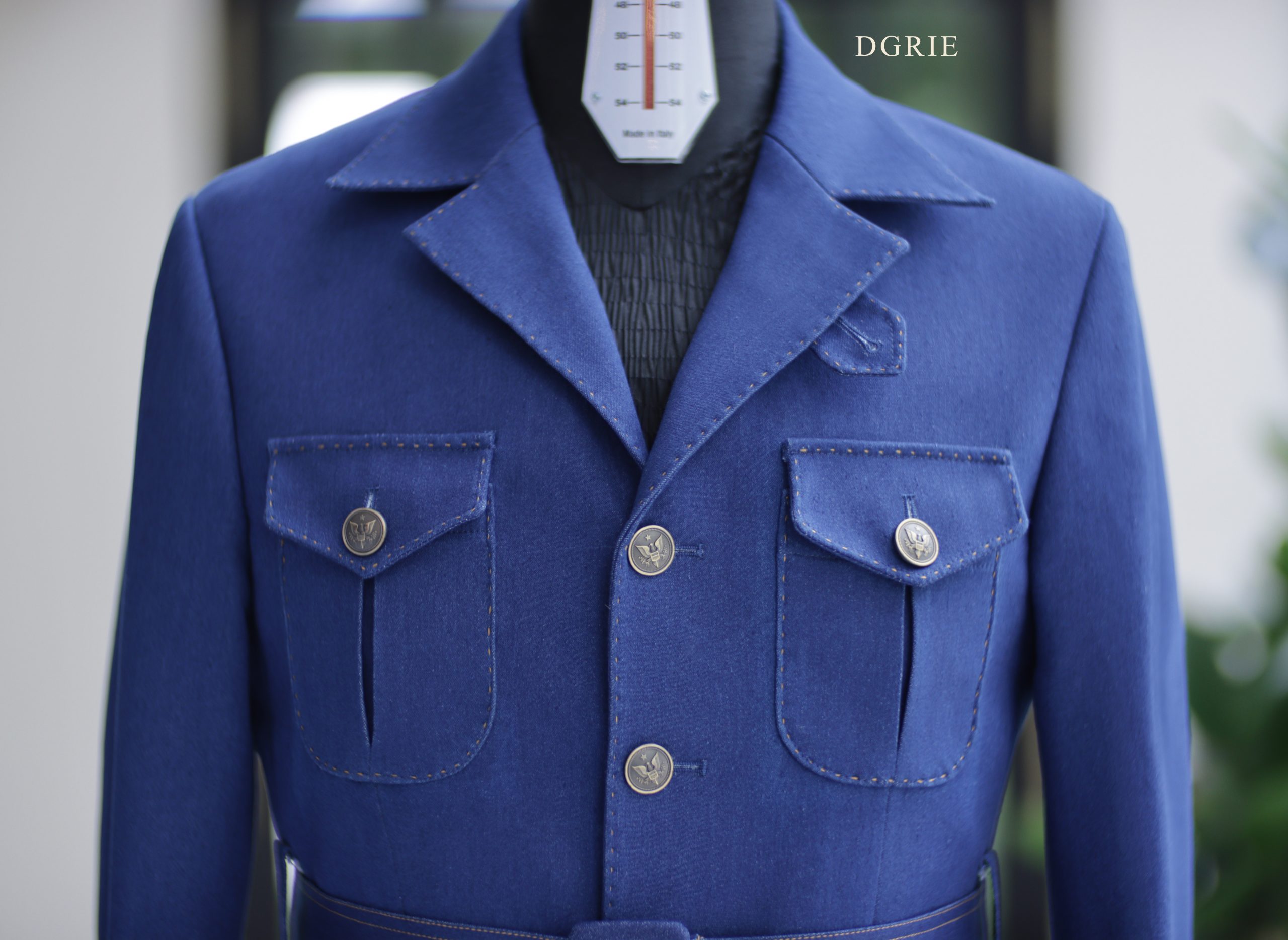 ซาฟารี แจ็คเก็ต DGRIE BESPOKE DENIM SAFARI JACKET