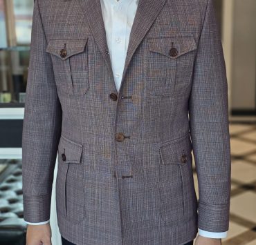 DGRIE BESPOKE PURPLE SAFARI JACKET