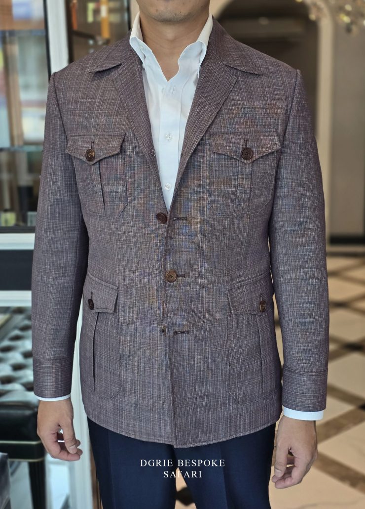 DGRIE BESPOKE PURPLE SAFARI JACKET