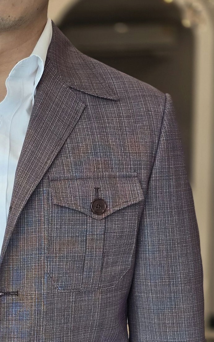 DGRIE BESPOKE PURPLE SAFARI JACKET