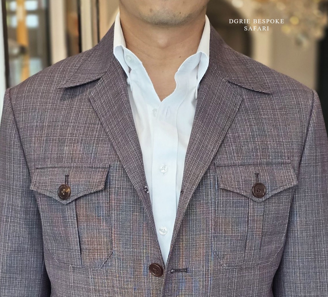 DGRIE BESPOKE PURPLE SAFARI JACKET
