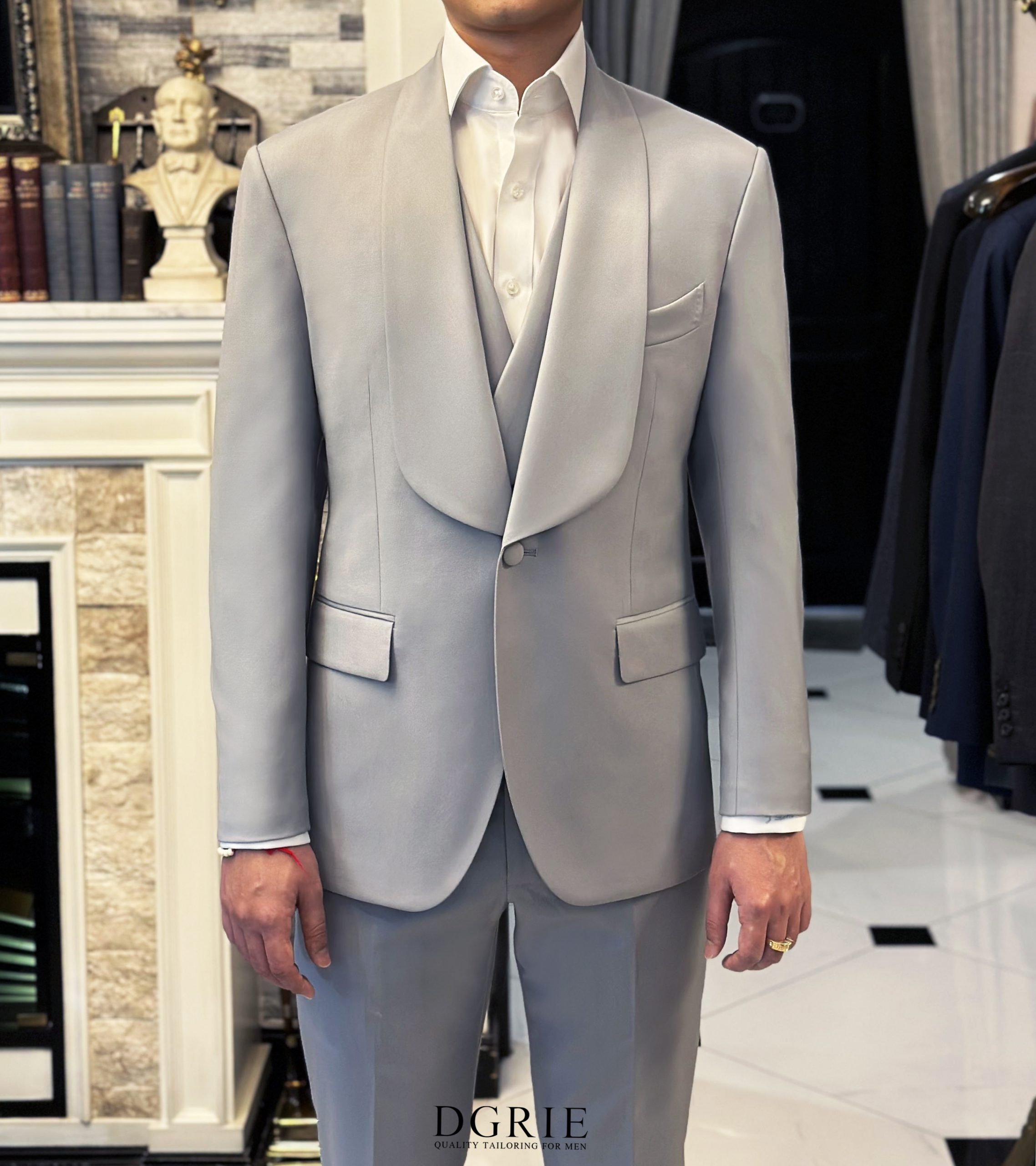 ตัดสูท แต่งงาน DGRIE Classic Shawl Lapel 3 piece Suit