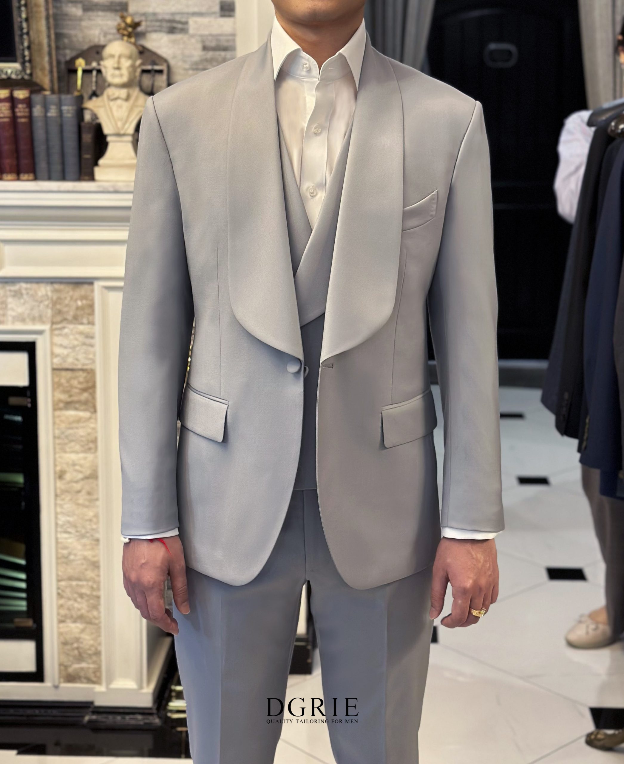 ตัดสูท แต่งงาน DGRIE Classic Shawl Lapel 3 piece Suit