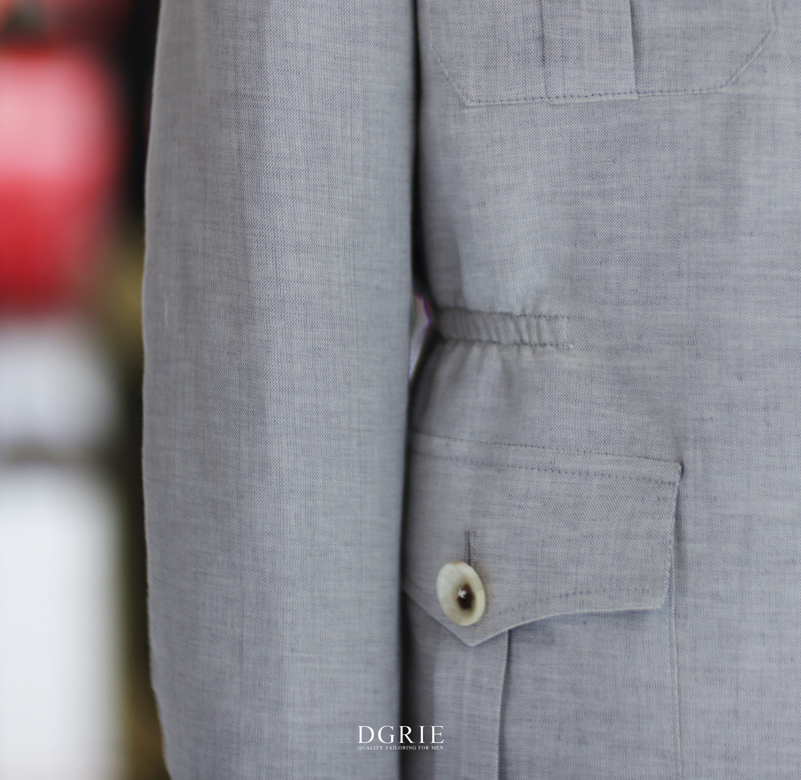 DGRIE LIGHT GREY LINEN SAFARI