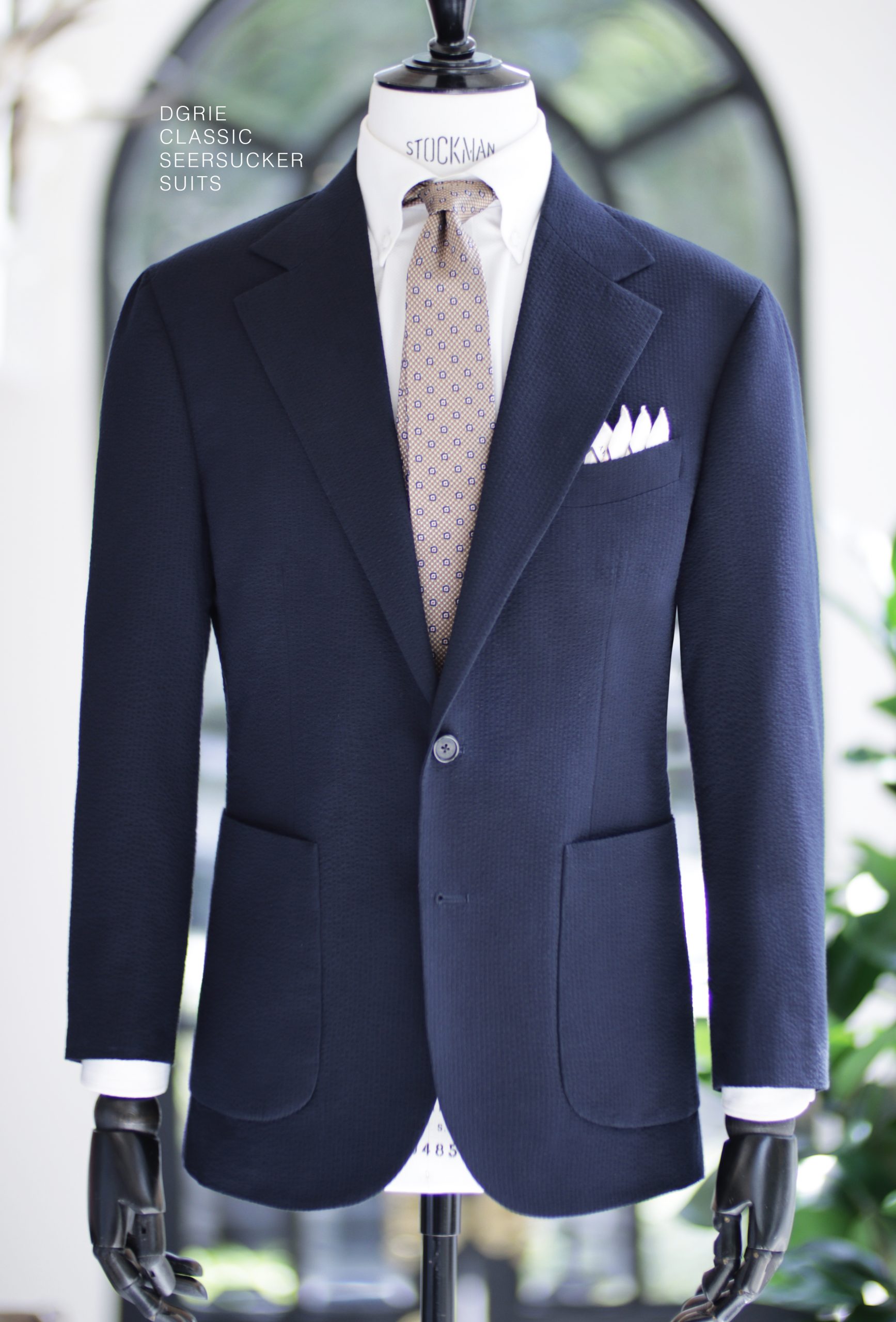 ตัดสูท DGRIE Navy Seersucker Jacket