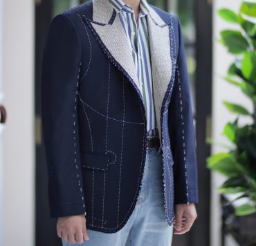 ตัดสูทหางม้า ปกแหลม DGRIE Fitting Peak Lapel Full Canvas Suit