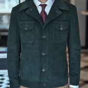 ตัดแจ็คเก็ต ผ้าลูกฟูก สีเขียว GREEN CORDUROY Short Jacket 3 ตัดแจ็คเก็ต ผ้าลูกฟูก สีเขียว GREEN CORDUROY Short Jacket