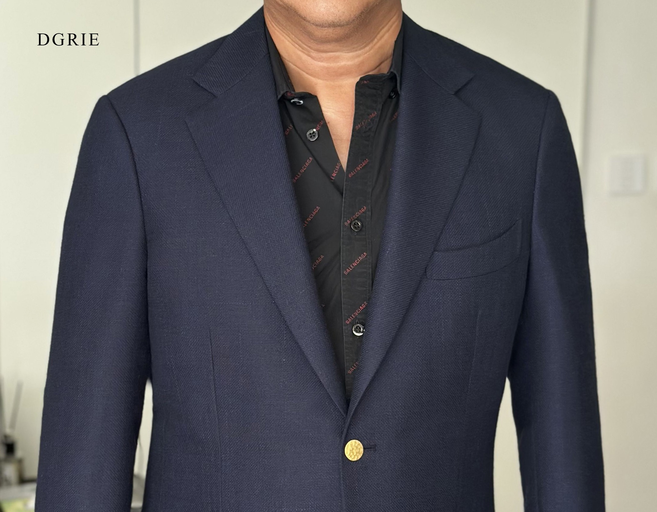 ตัดสูทสีกรม ลายผ้า Italy Wool Hopsack Silk