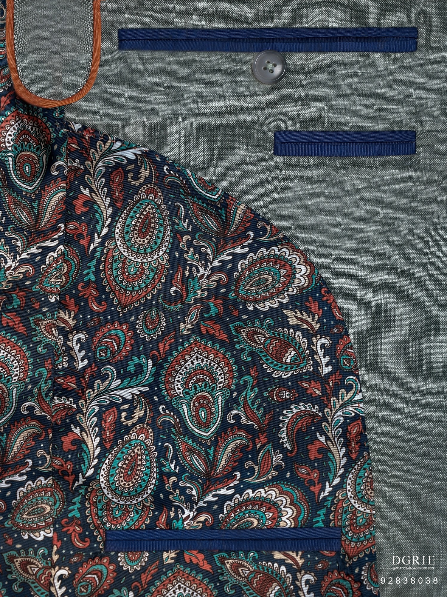 เสื้อสูทลินิน Sage Green Poland Linen Jacket