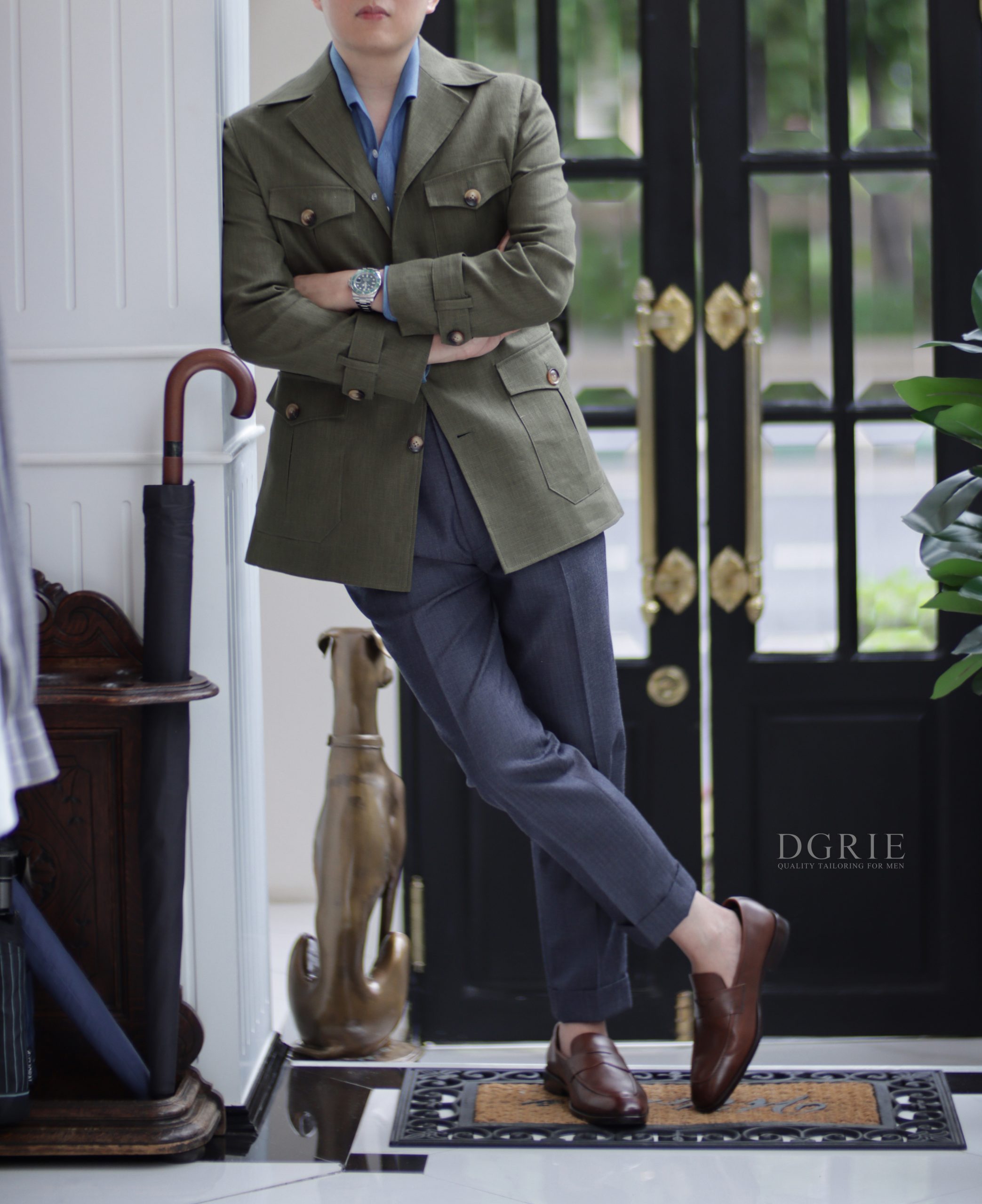 IMG_6742 copy DGRIE Light Olive Green Safari Jacket