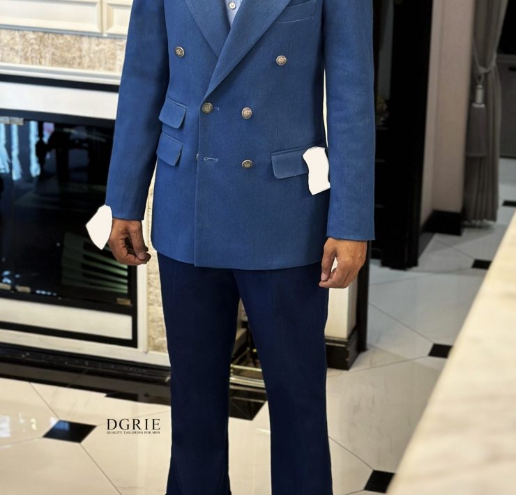 DGRIE - Navy Denim Suits ตัดสูทยีนส์ Classic Fit