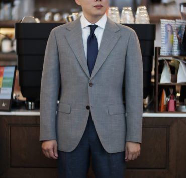 ตัดสูท Hopsack Jacket Classic Notch Lapel 15 ตัดสูท Hopsack Jacket Classic Notch Lapel