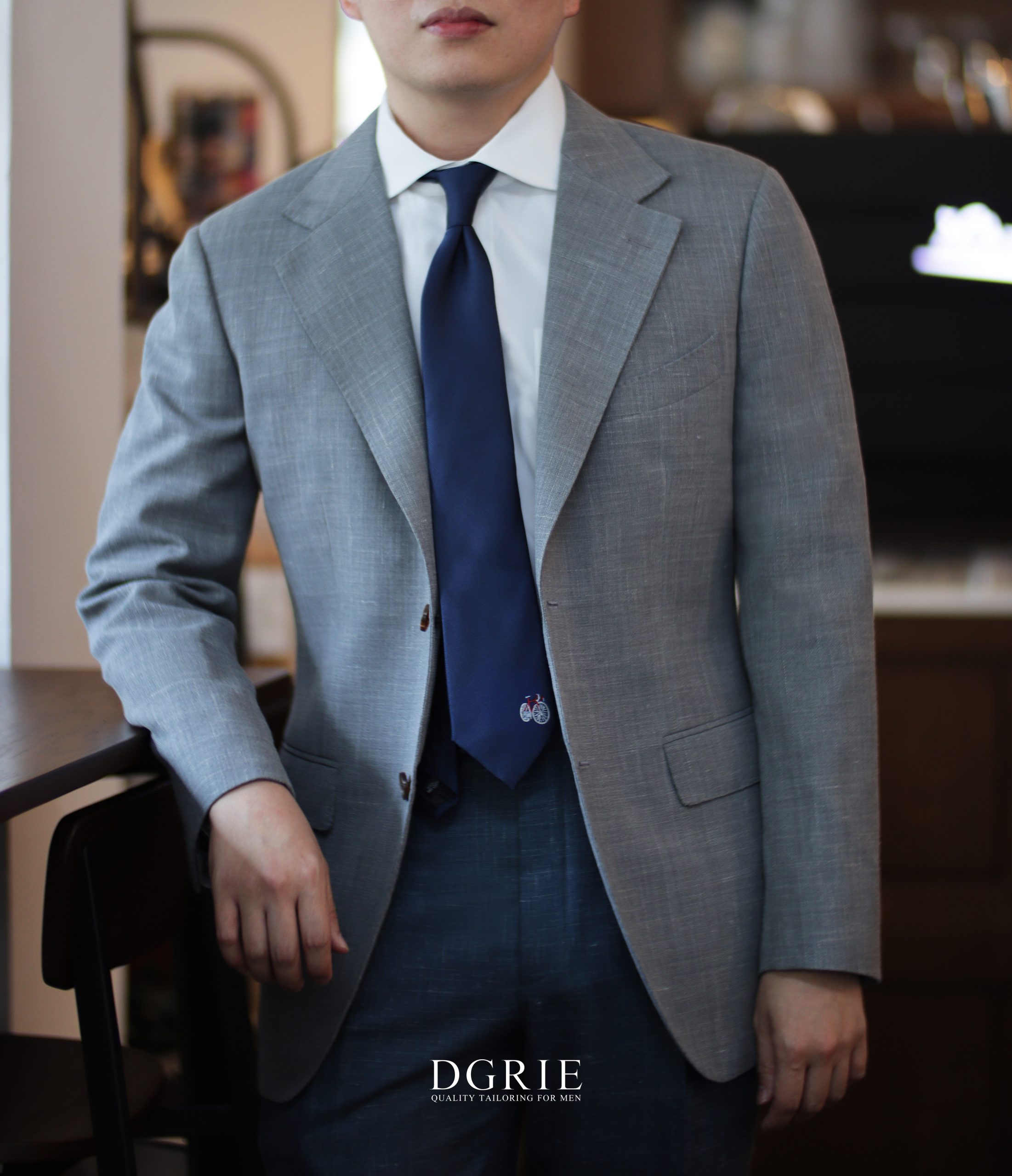 ตัดสูท Hopsack Jacket Classic Notch Lapel