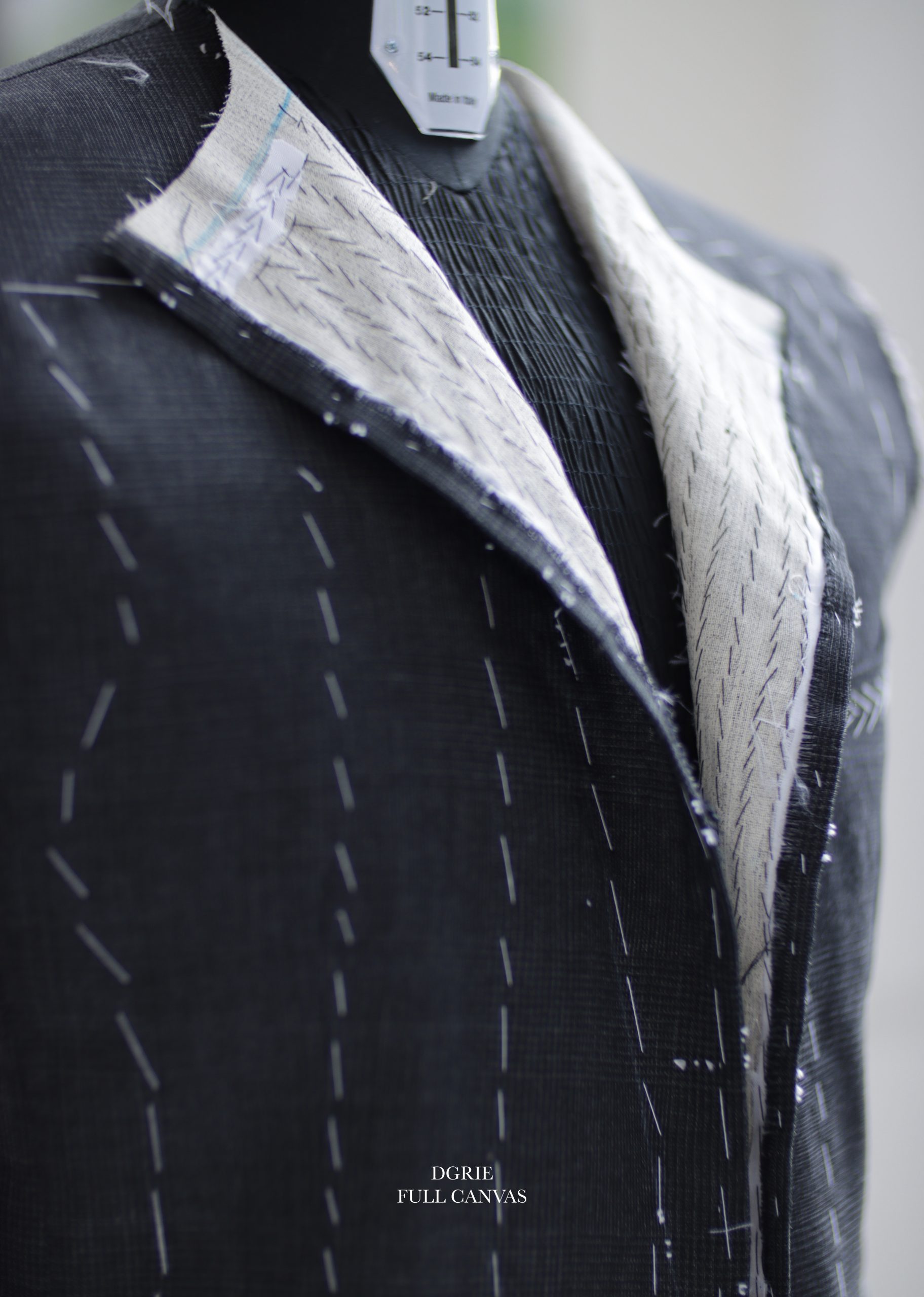 ตัดสูทหางม้า Grey Check Full Canvas Suits
