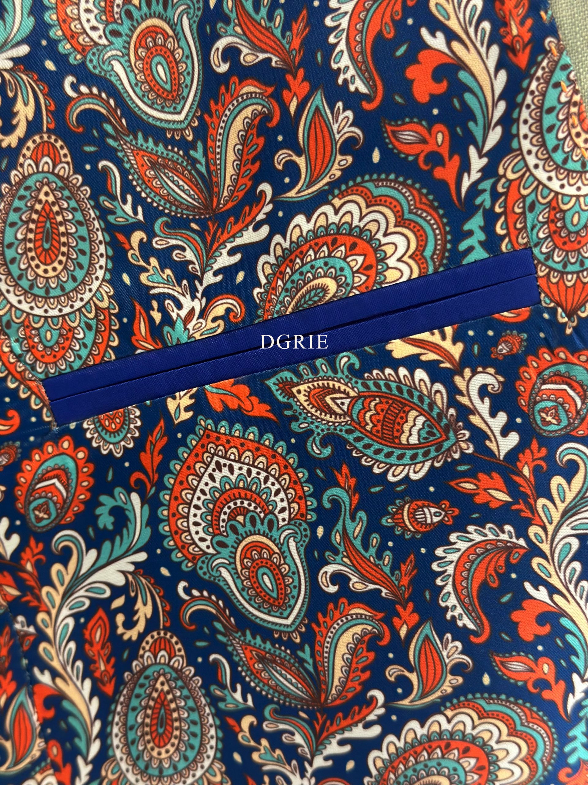 IMG_9570_result copy ตัดสูท Jacket Green Linen Notch Lapel Paisley Lining