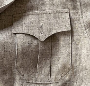 ตัดเสื้อซาฟารี ลินิน DGRIE Linen Safari Jacket Pocket