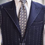 ตัดสูทหางม้า DGRIE Navy Peak Lapel Canvas Suits