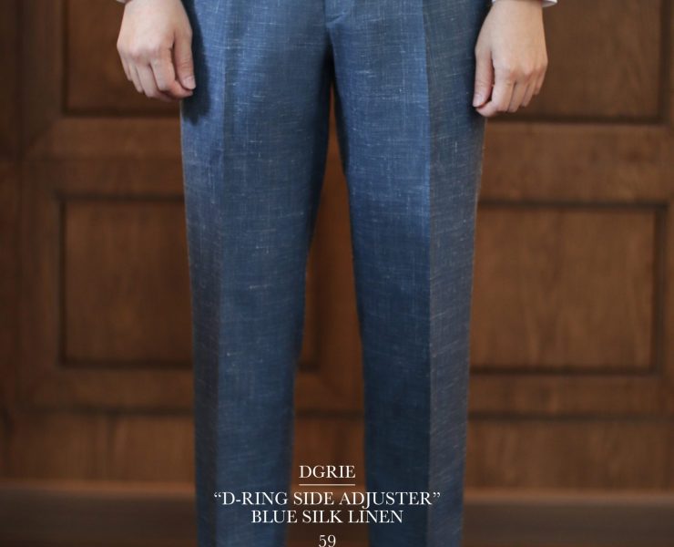 DGRIE PANTS 59 - ตัดกางเกงวินเทจ Wool Silk Linen D-ring Adjuster Pants