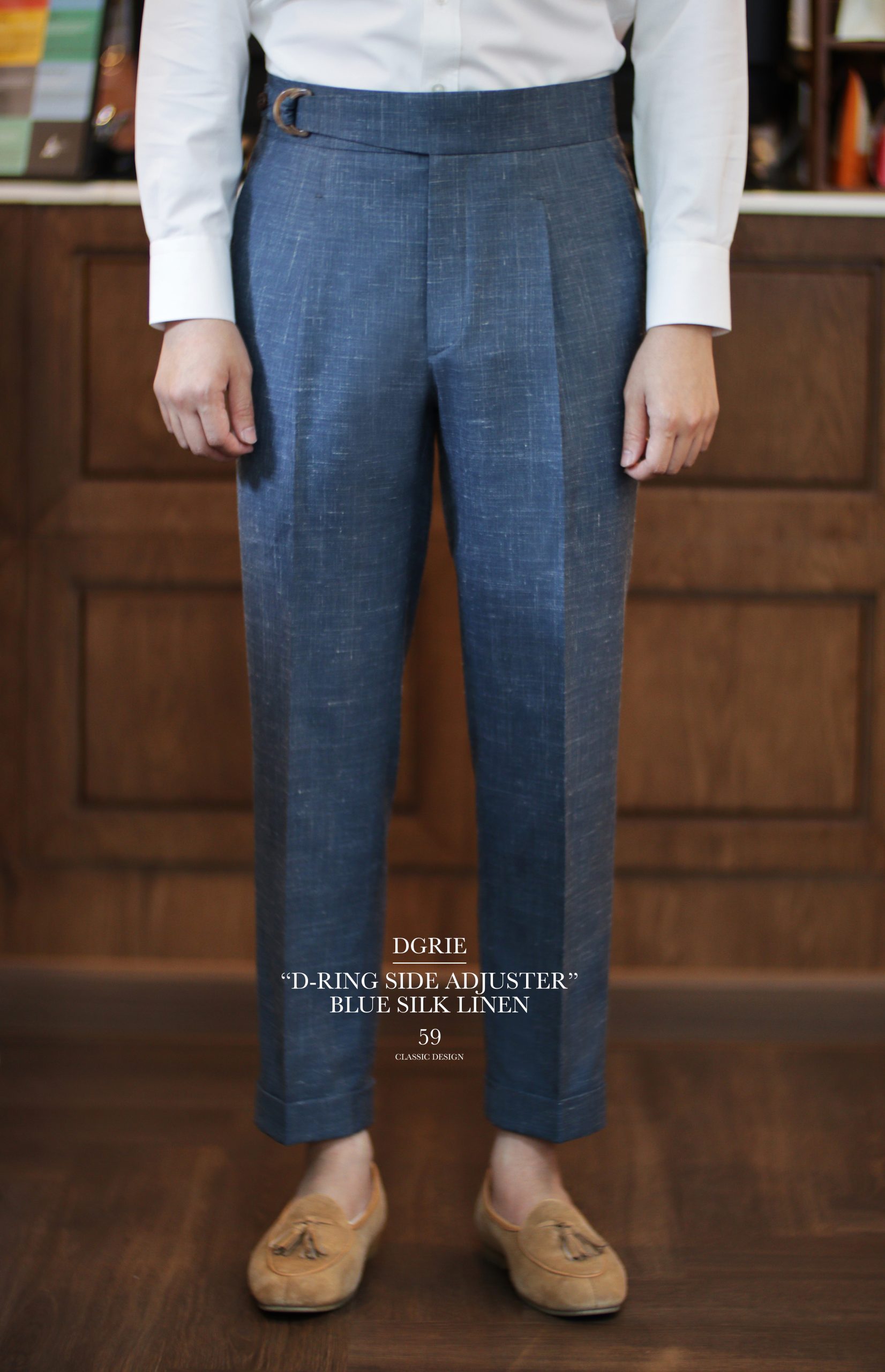 IMG_7344 copy DGRIE PANTS 59 - ตัดกางเกงวินเทจ Wool Silk Linen D-ring Adjuster Pants