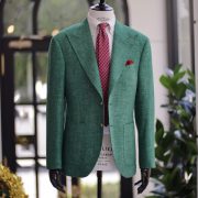 Happy X'mas day - DGRIE Green & Red, Wool Silk Linen Green Sport Jacket 3 Happy X'mas day - DGRIE Green & Red, Wool Silk Linen Green Sport Jacket