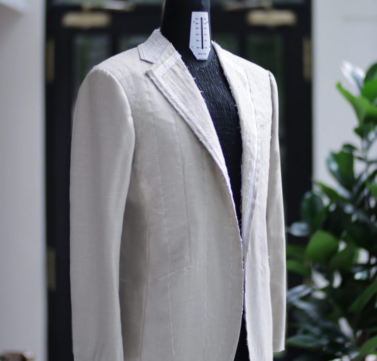 ตัดสูทหางม้า Loro Piana Beige Full Canvas Suit 16 ตัดสูทหางม้า Loro Piana Beige Full Canvas Suit