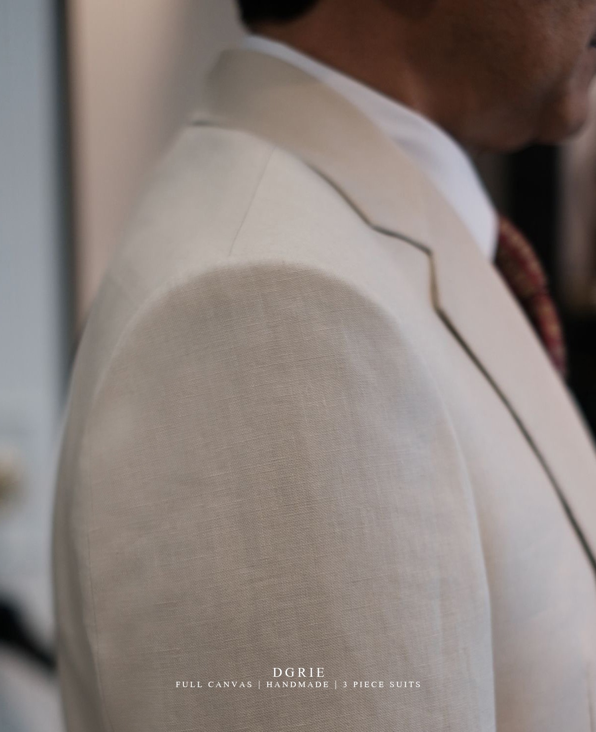 ตัดสูทหางม้า Irish Linen Handmade Full Canvas Suit