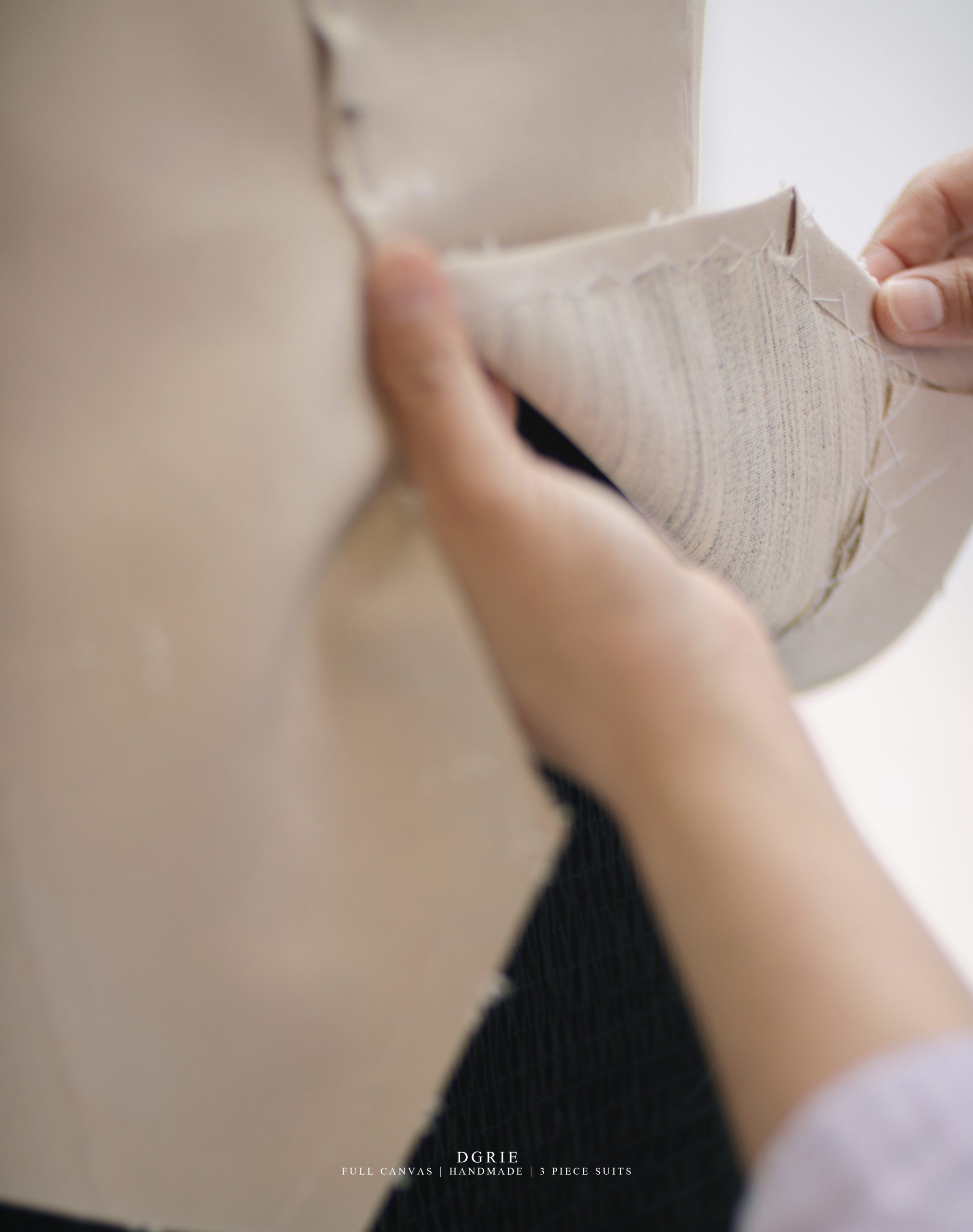 ตัดสูทหางม้า Irish Linen Handmade Full Canvas Suit