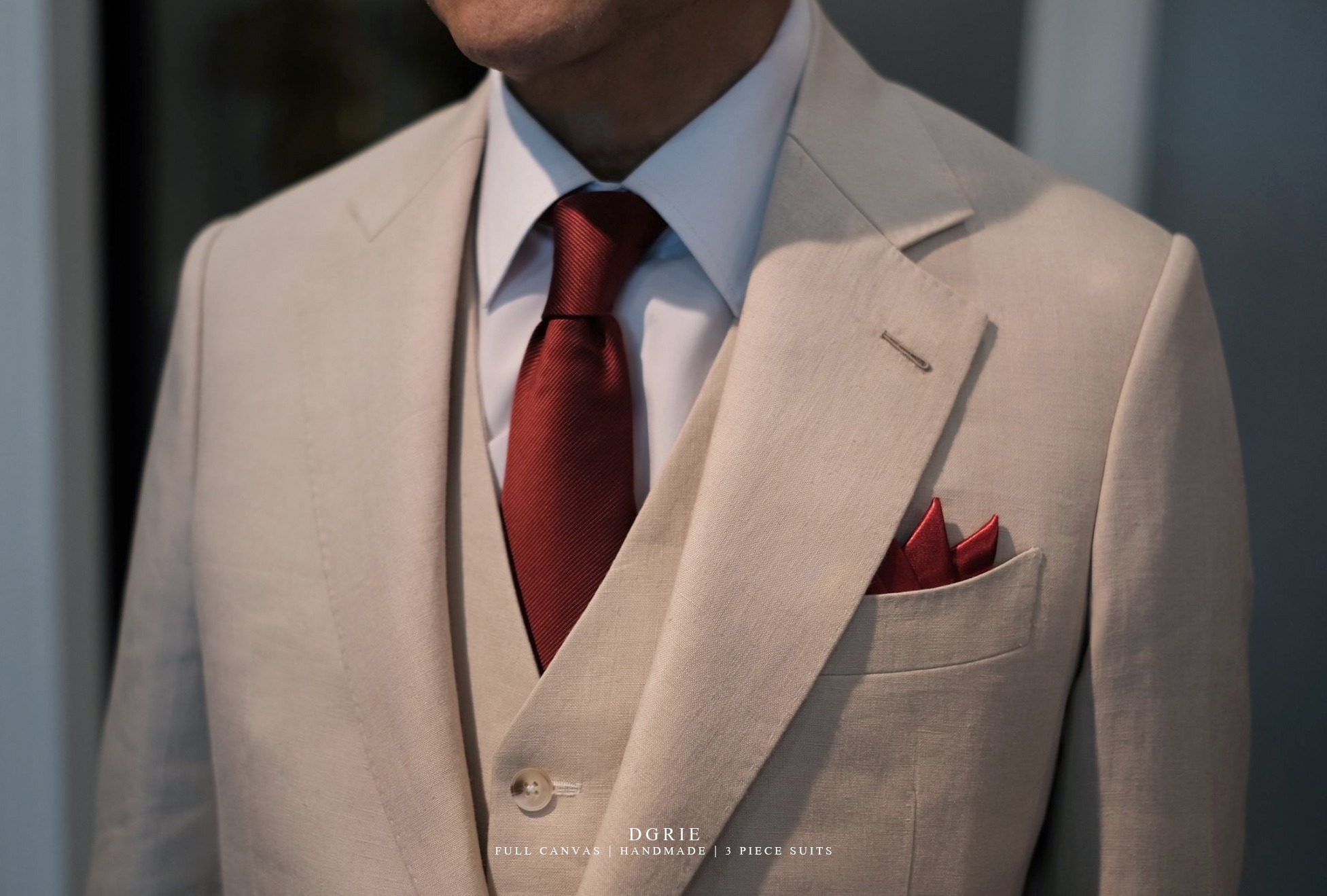 ตัดสูทหางม้า Irish Linen Handmade Full Canvas Suit
