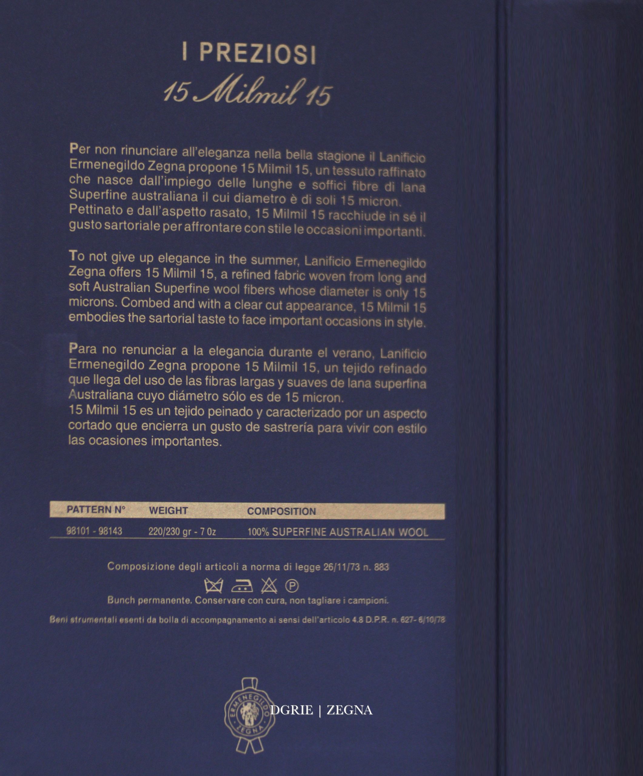 DGRIE | Ermenegildo Zegna 2025