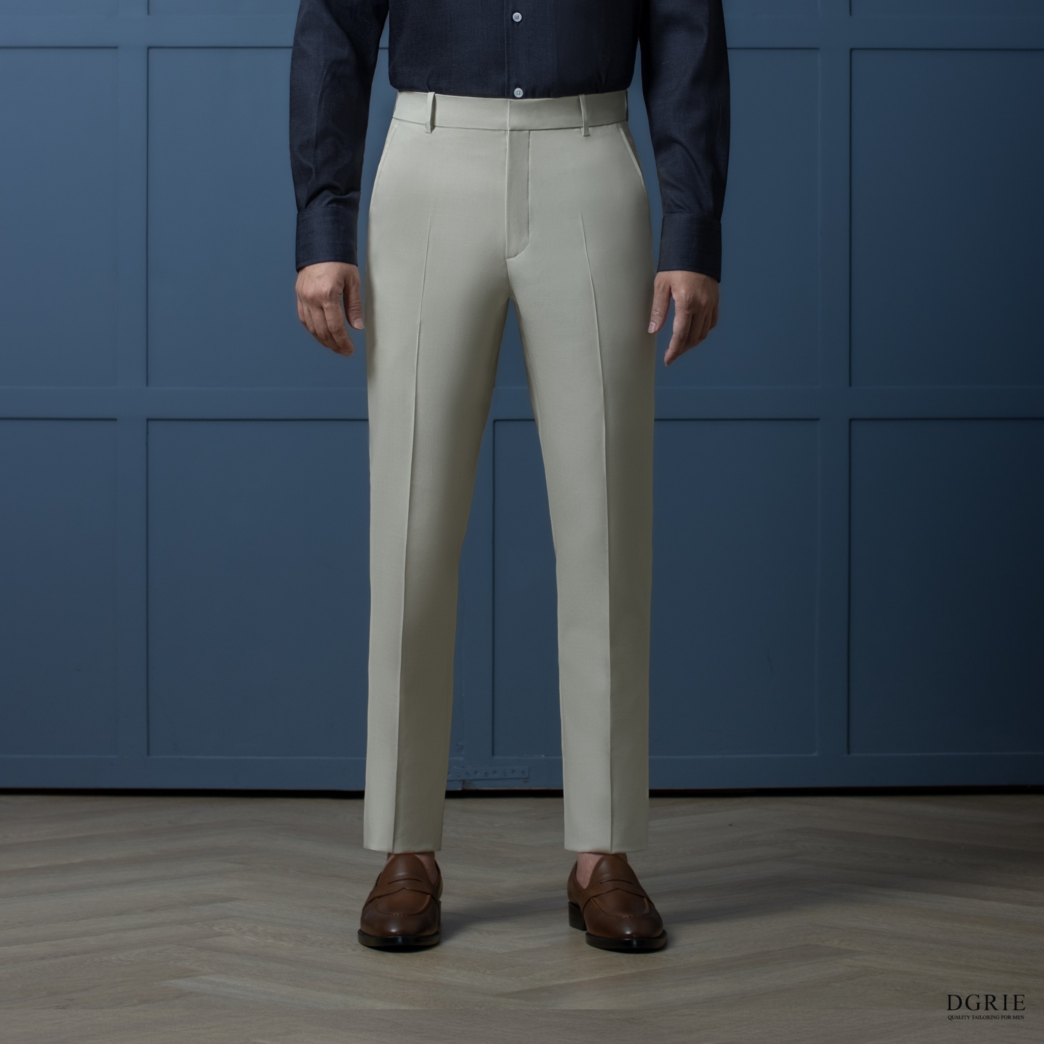 64C032C4-EC25-4EFB-AD0D-8851276D4925 DGRIE PLAY - Slim-fit Wool-Blend Pants, Cream (กางเกงผ้าวูล / สีครีม)