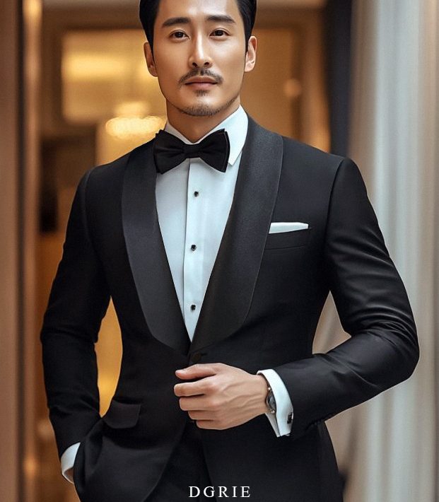 ตัดสูททักซิโด้ DGRIE ROUND SHAWL LAPEL TUXEDO