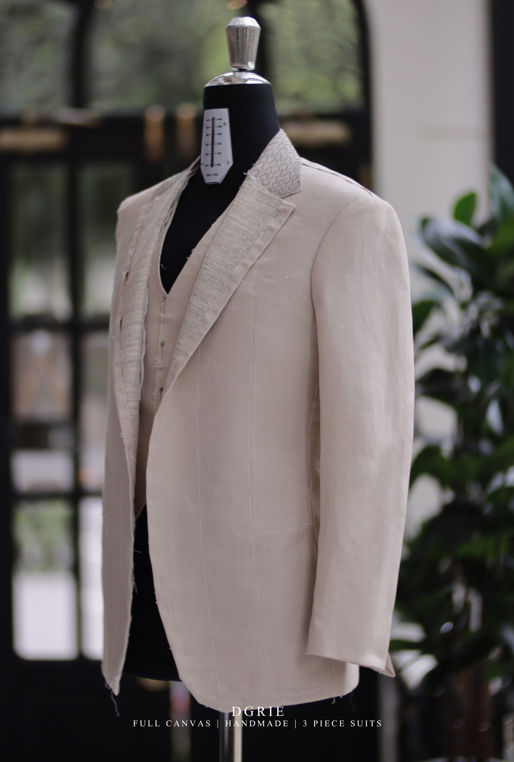 ตัดสูทหางม้า Irish Linen Handmade Full Canvas Suit