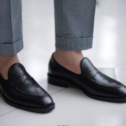 รองเท้าโลฟเฟอร์ สีดำ Black Full Strap loafer by DGRIE 3 รองเท้าโลฟเฟอร์ สีดำ Black Full Strap loafer by DGRIE