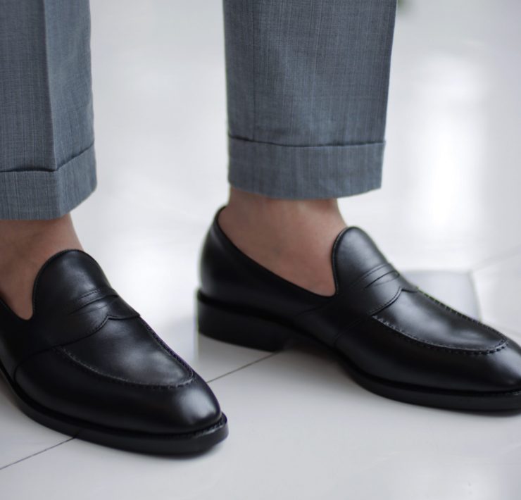 รองเท้าโลฟเฟอร์ สีดำ Black Full Strap loafer by DGRIE 16 รองเท้าโลฟเฟอร์ สีดำ Black Full Strap loafer by DGRIE