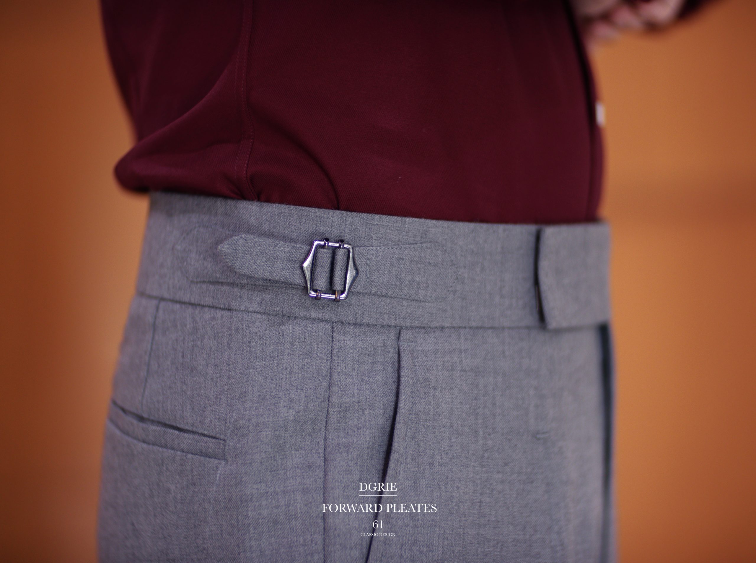 DGRIE PANTS 61: ตัดกางเกงเอวสูง จีบทวิส Forward Pleates Classic Pants