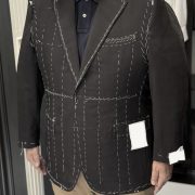 ตัดสูท Fitting Window Black Hand-Lapel Canvas Suits 3 ตัดสูท Fitting Window Black Hand-Lapel Canvas Suits