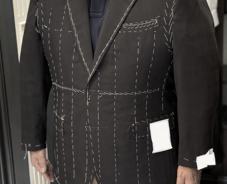 ตัดสูท Fitting Window Black Hand-Lapel Canvas Suits