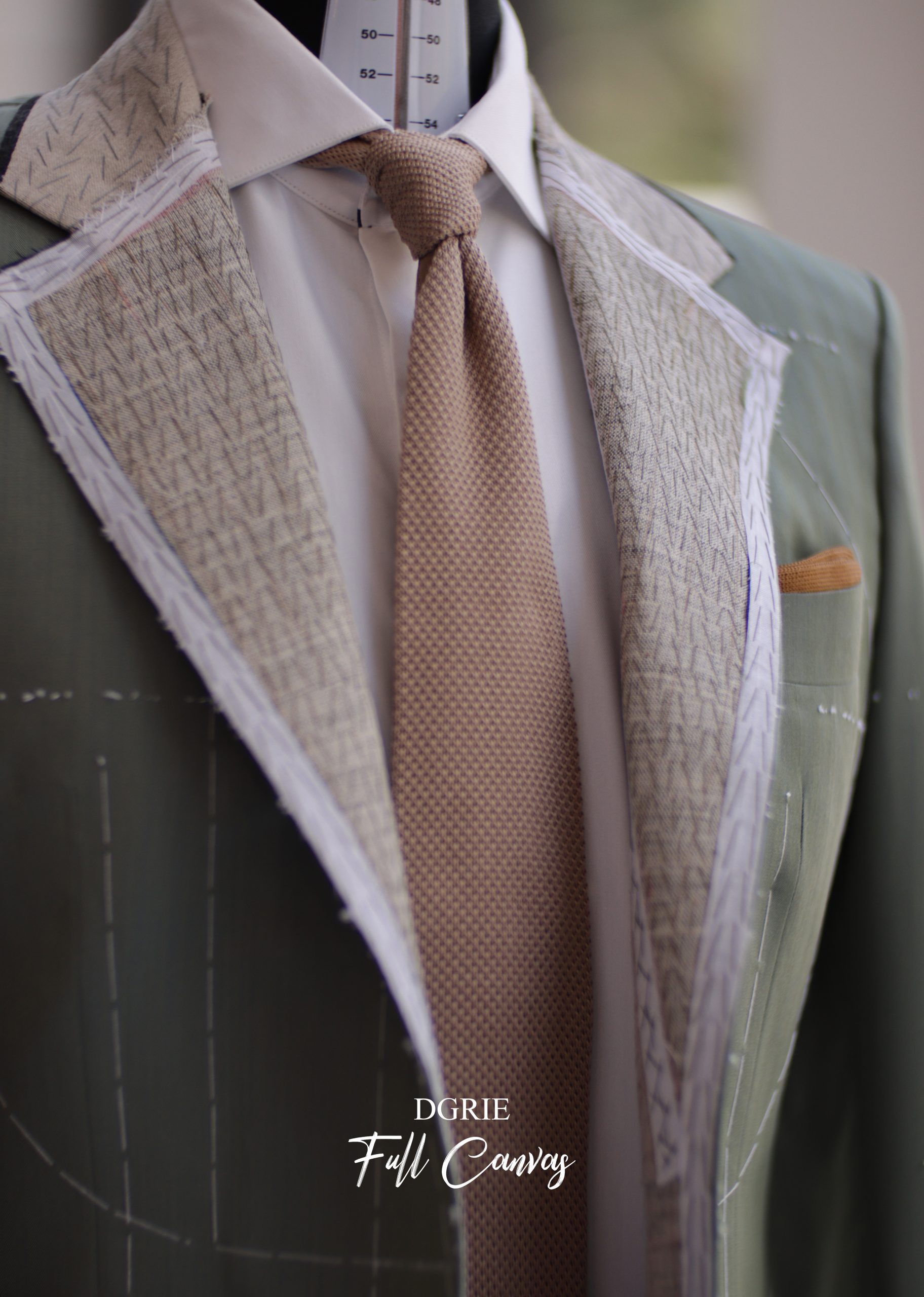 ตัดสูท Italy Solaro Double-Breasted Suits (Olive Green - Blue)