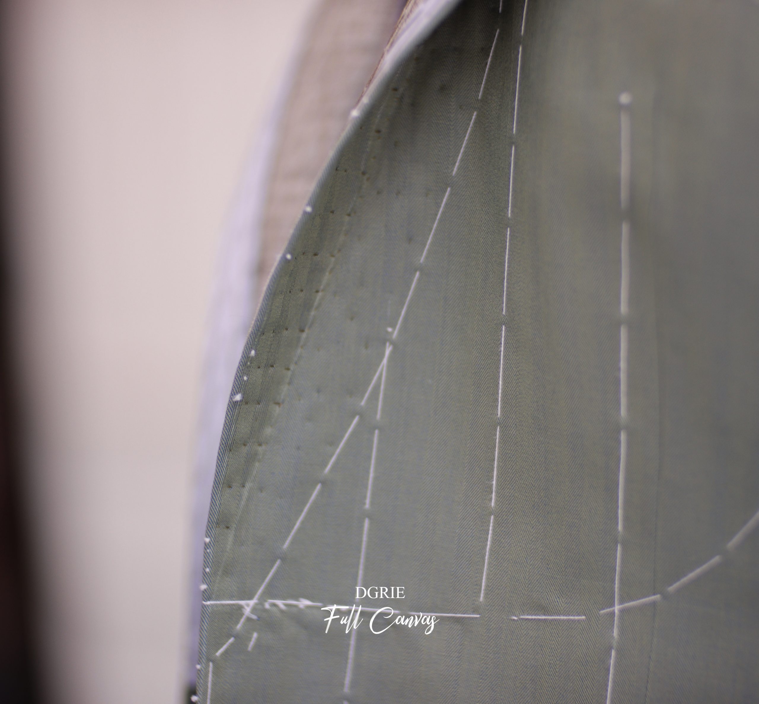 ตัดสูท Italy Solaro Double-Breasted Suits (Olive Green - Blue)