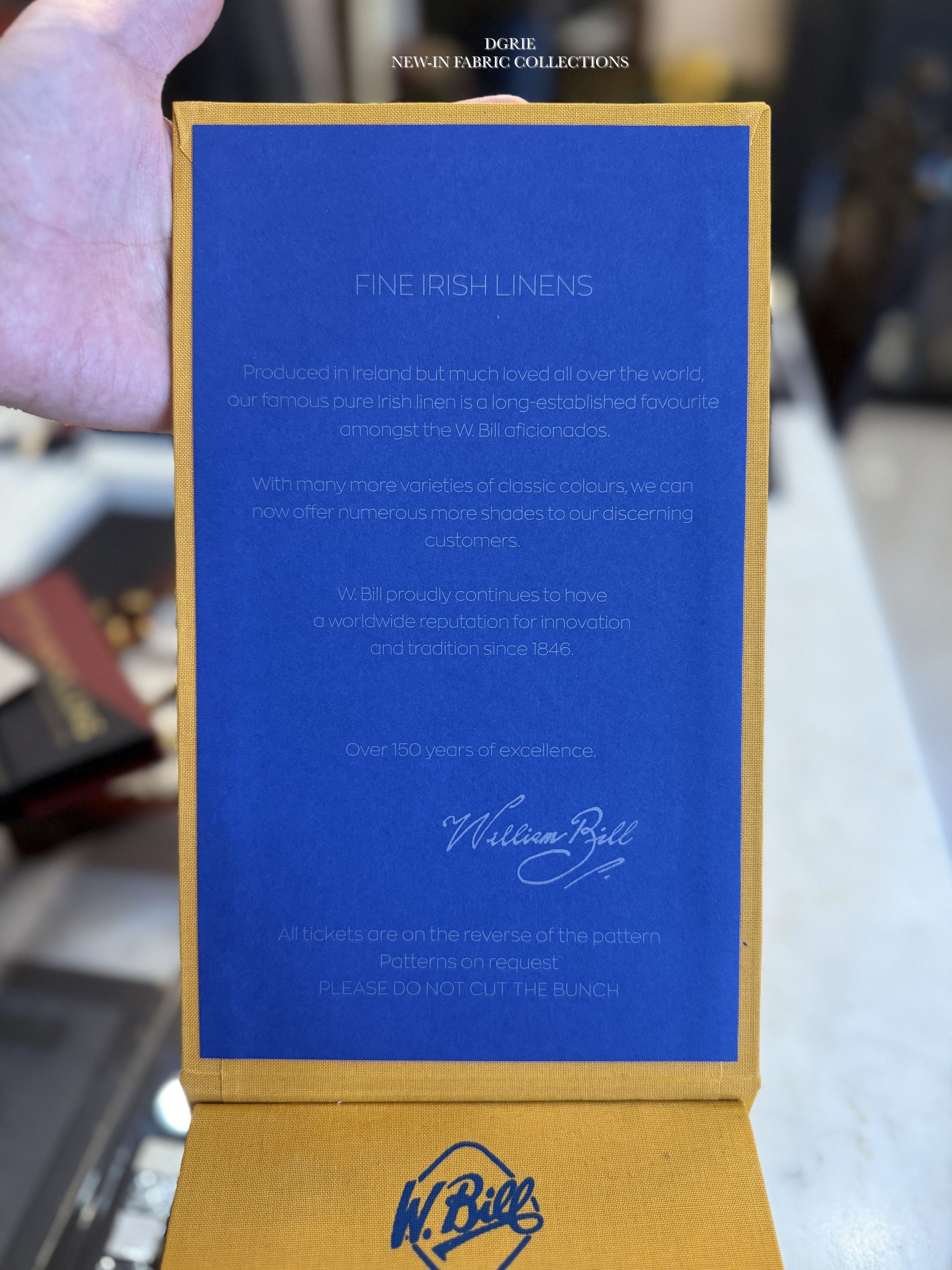 SMITH WOOLLENS ABACUS & W.Bill FINE IRISH LINENS