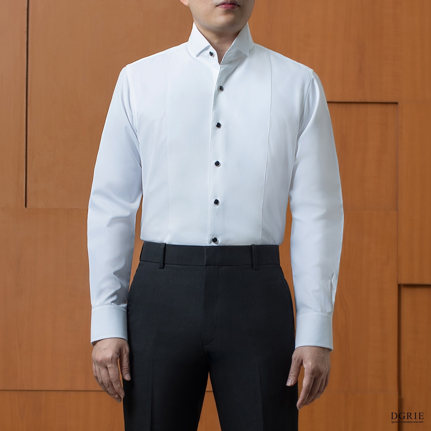 เชิ้ตทักซิโด้ White Tuxedo Shirt II Wingtip Collar